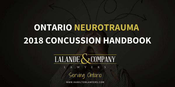 Ontario Neurotrauma Foundation 2018 Concussion Handbook