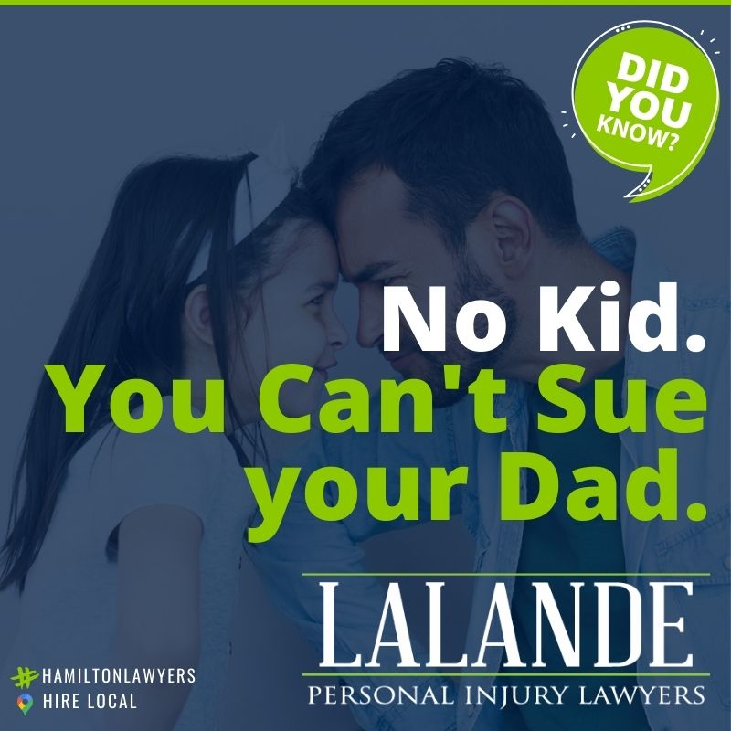 No, You Can’t Sue your Dad.