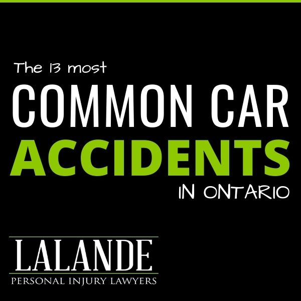 13 Common Car Accidents in Hamilton & throughout Ontario