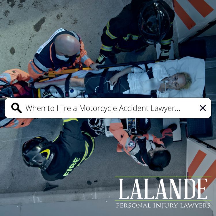 When Should you hire a Lawyer after a Motorcycle Accident?